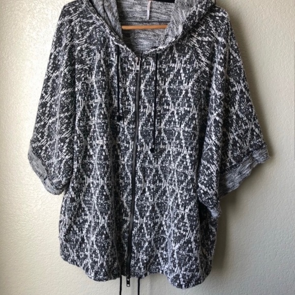 Sante Fe Jacquard oversized zip up hoodie - Picture 3 of 6